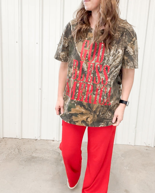God Bless America Camo T-Shirt