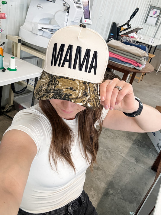 Mama Puff Embroidered Trucker Hat