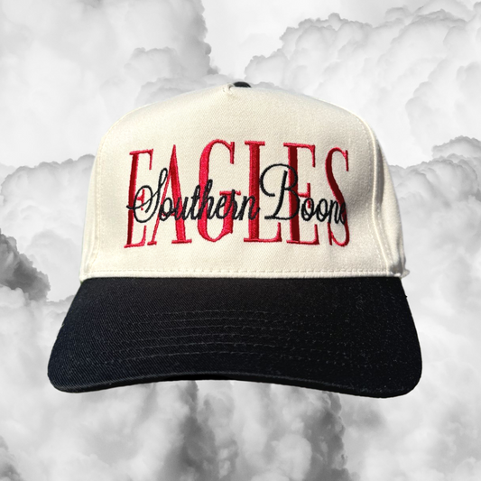 Custom Tall Vintage and Script Text Embroidered Trucker Hat