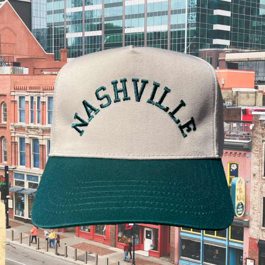 Custom Arched Text Embroidered Trucker Hat