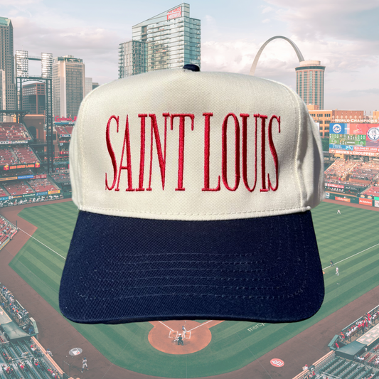 Custom Tall Vintage Text Embroidered Trucker Hat