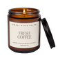 Fresh Coffee Soy Candle - Amber Jar - 9 oz