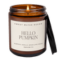 Hello Pumpkin Soy Candle - Amber Jar - 9 oz