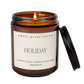 Holiday Soy Candle - Amber Jar - 9 oz