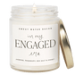 In My Engaged Era Soy Candle - Clear Jar - 9 oz (Wildflowers and Salt)