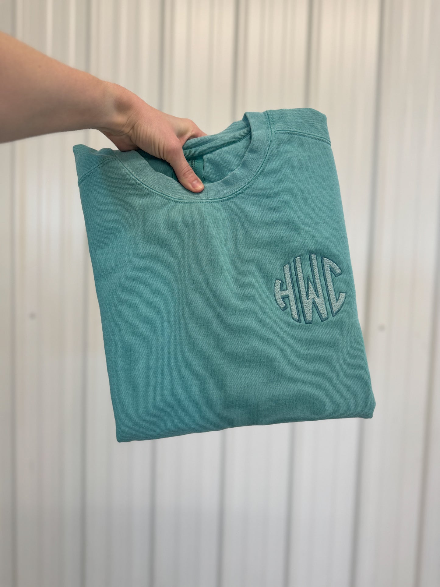 Comfort Colors Fully Custom Embroidered Sweatshirt