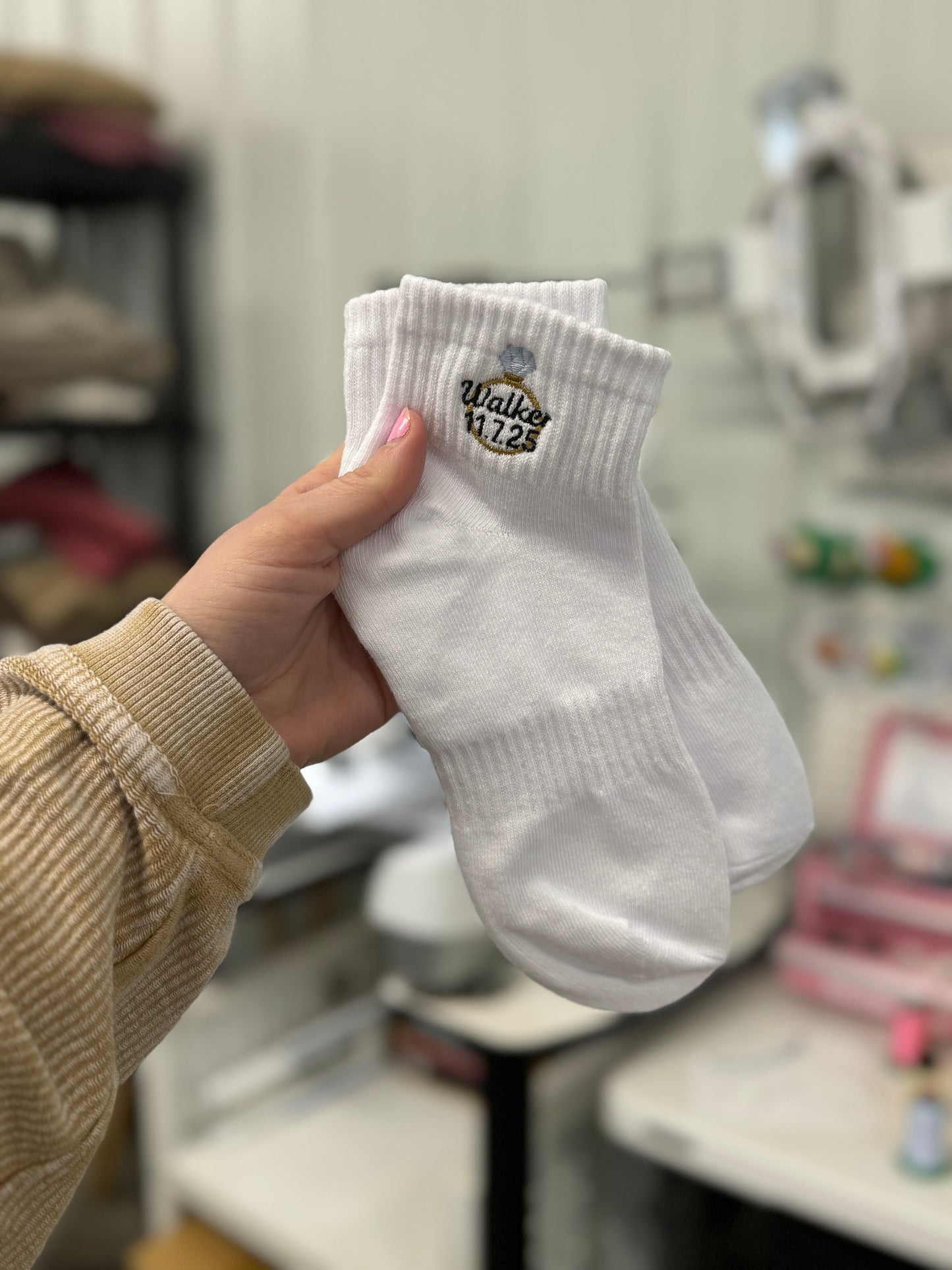 Custom Bride Name Socks - Diamond Ring