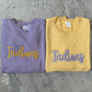 3D Embroidered Script Outlined Mascot Sweatshirt