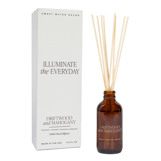 Driftwood and Mahogany Amber Reed Diffuser