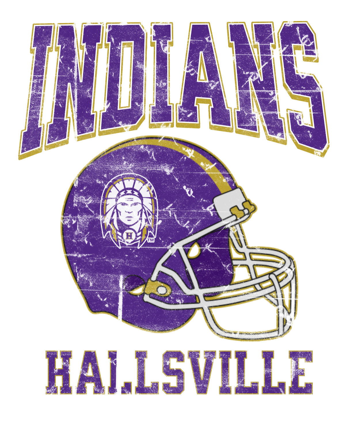Custom Football Mascot Printed T-Shirt