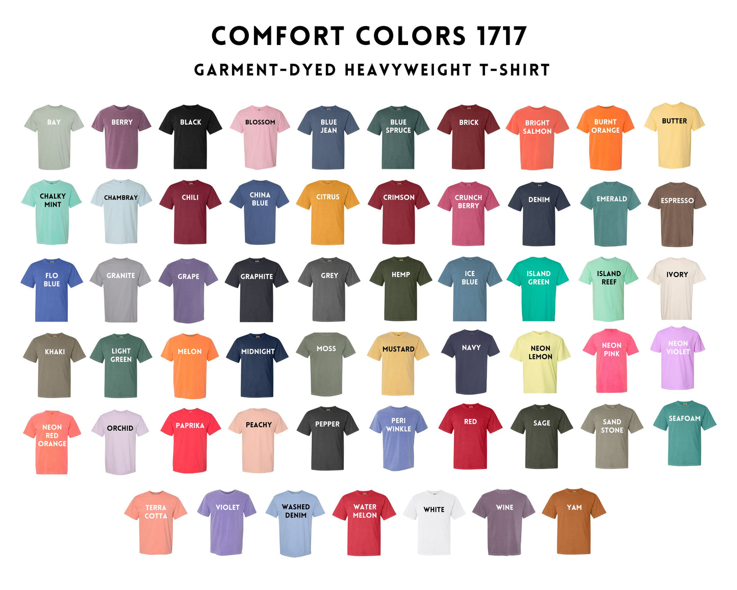 Spooky Icons Embroidered Halloween Comfort Colors T-Shirt