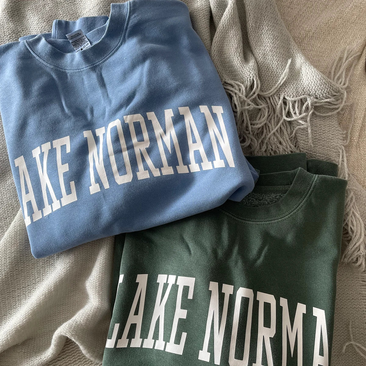 Custom Vintage Arched Text Adult Sweatshirt or Hoodie