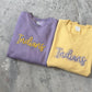 3D Embroidered Script Outlined Mascot Sweatshirt